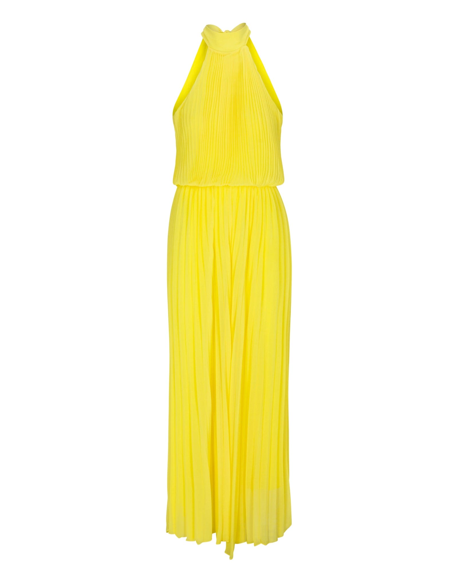 Wild Orchid Pleat Jumpsuit - Yellow