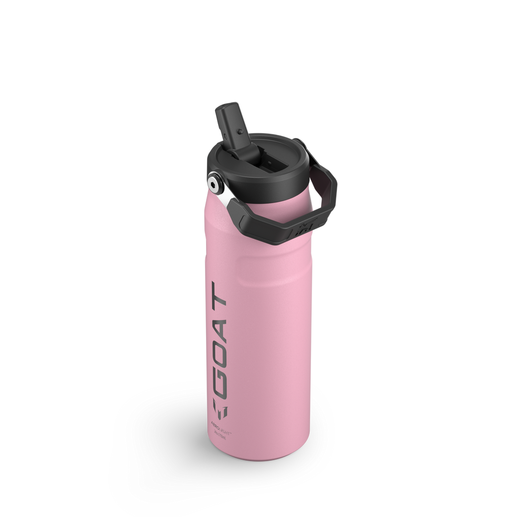 Messi x Stanley IceFlow Flip Straw 2.0 Bottle 24 oz GOAT Collection – Insulated Sports Water Bottle for Soccer Fans