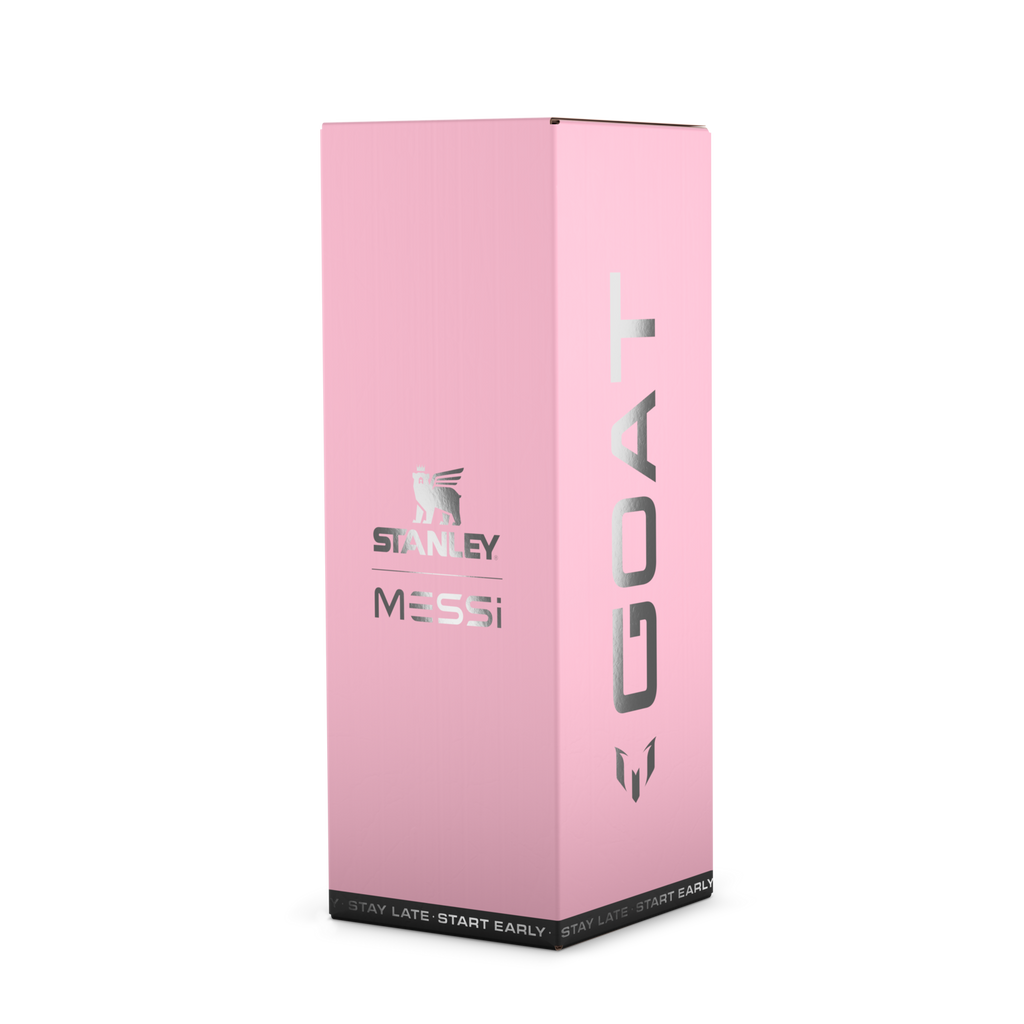 Messi x Stanley IceFlow Flip Straw 2.0 Bottle 24 oz GOAT Collection – Insulated Sports Water Bottle for Soccer Fans