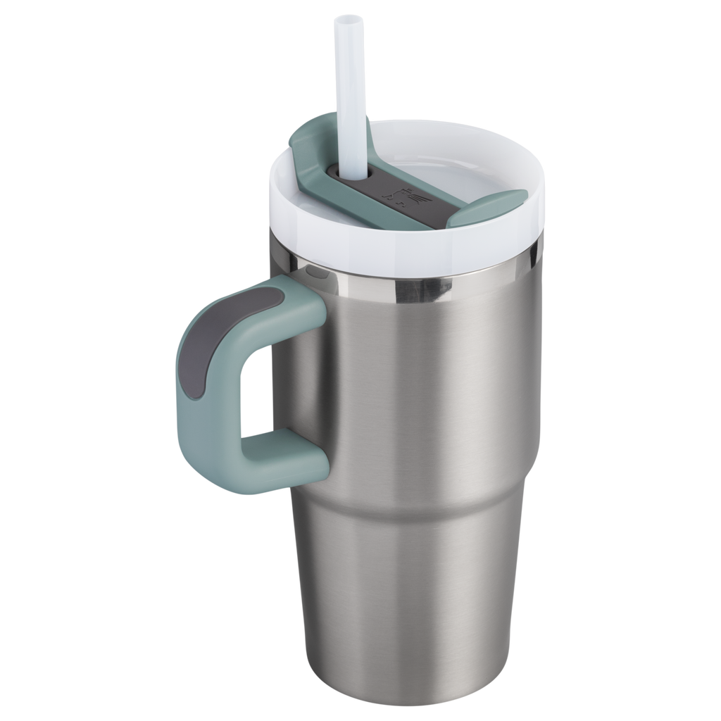 Stanley Quencher H2.0 FlowState Tumbler with Handle 20 oz – Insulated Travel Cup with Straw for Women