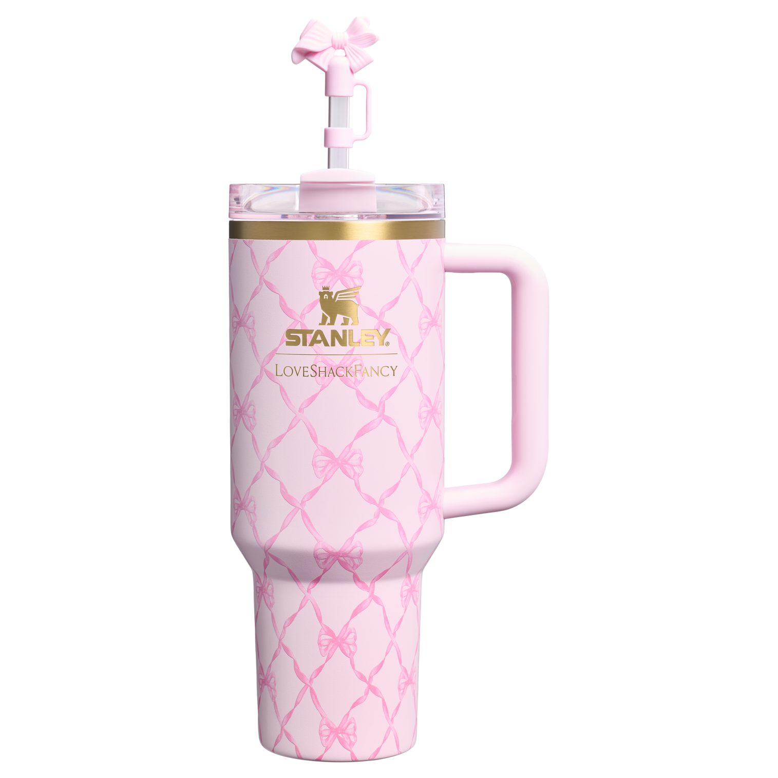 Stanley x LoveShackFancy Holiday Quencher H2.0 FlowState Tumbler 40 oz – Limited Edition Floral Insulated Cup