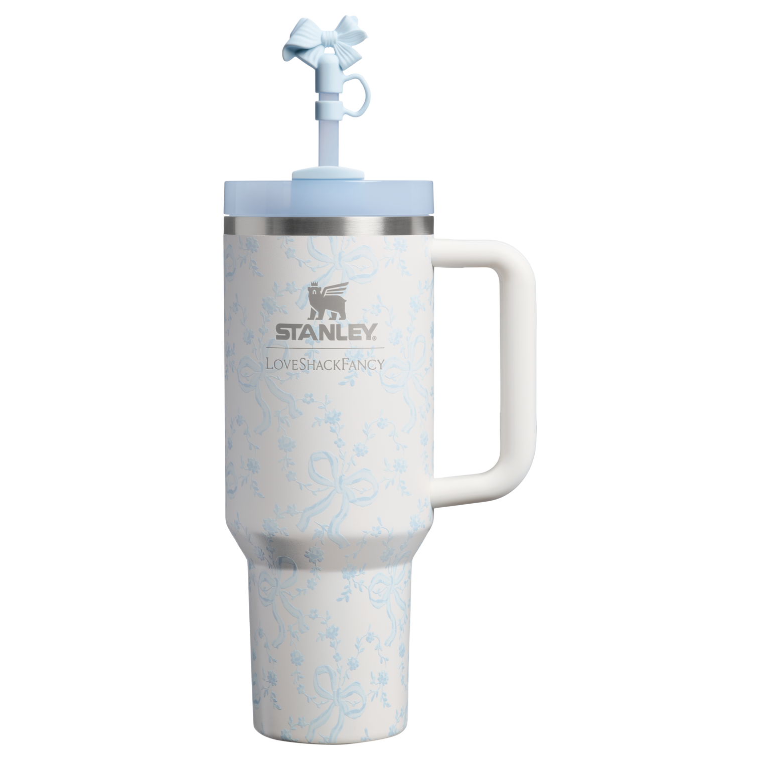 Stanley x LoveShackFancy Holiday Quencher H2.0 FlowState Tumbler 40 oz – Limited Edition Floral Insulated Cup