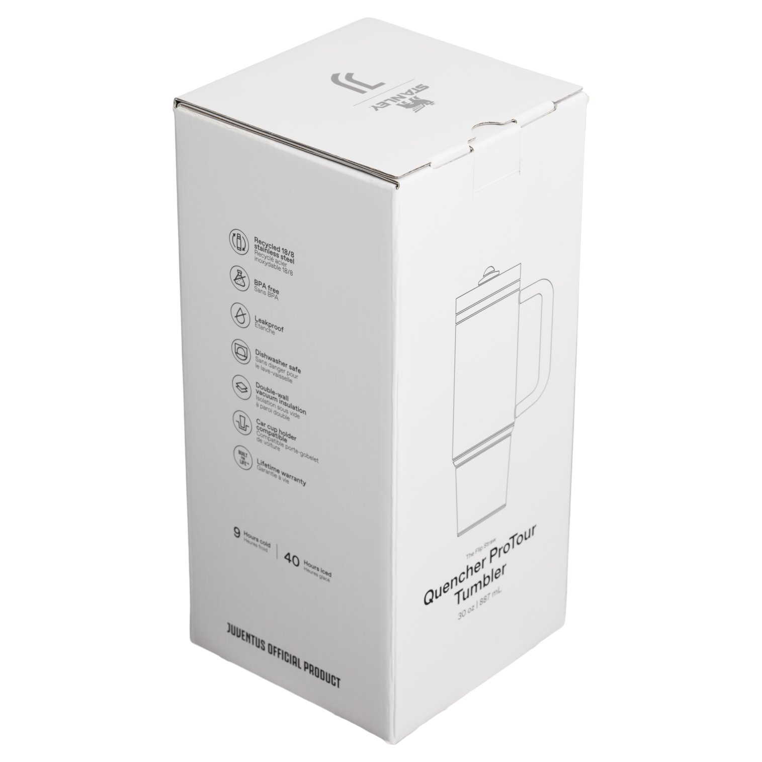 Stanley x Juventus Quencher ProTour Flip Straw Tumbler 30 oz – Limited Edition Insulated Soccer Fan Tumbler
