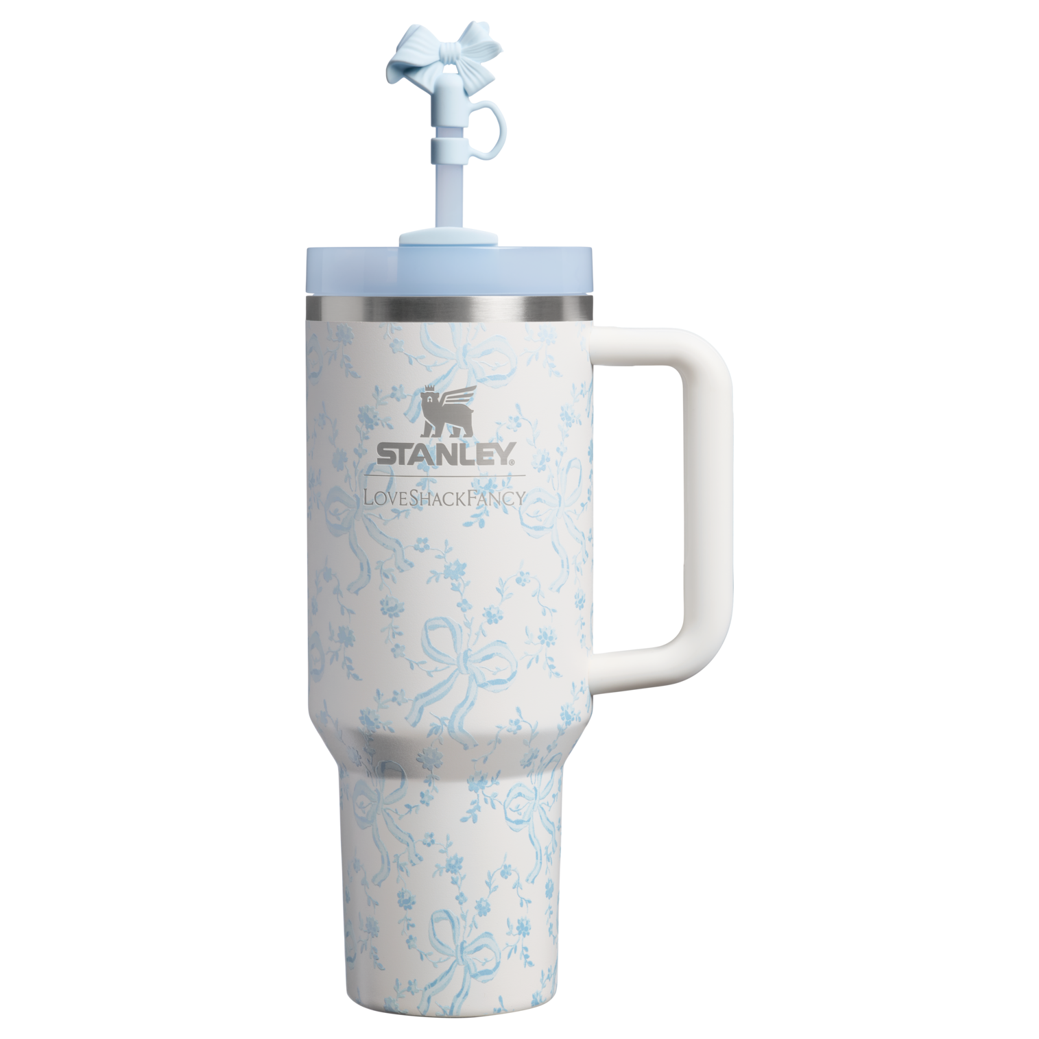 Stanley x LoveShackFancy Holiday Quencher H2.0 FlowState Tumbler 40 oz – Limited Edition Floral Insulated Cup
