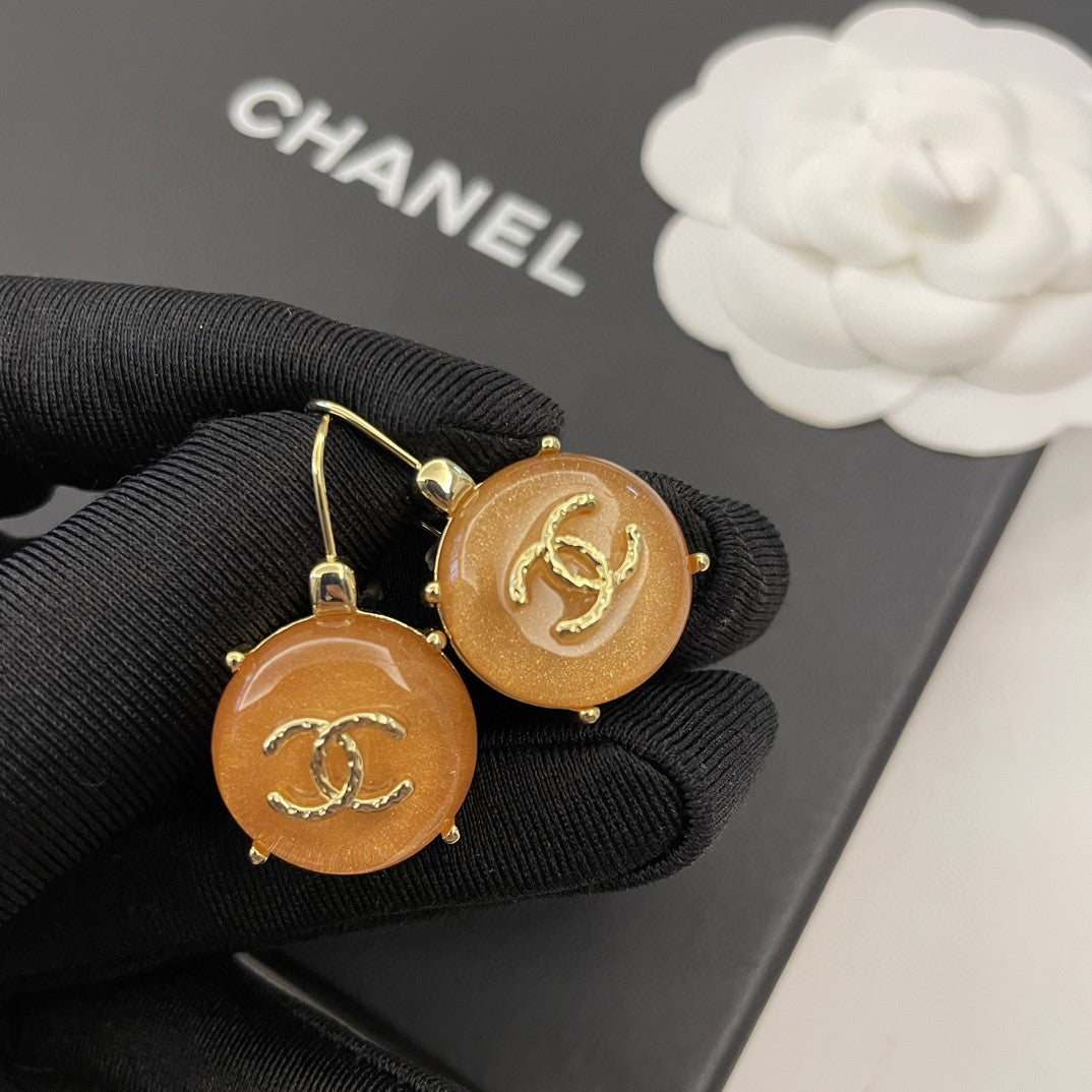 18K  Chanel Crystals Earrings